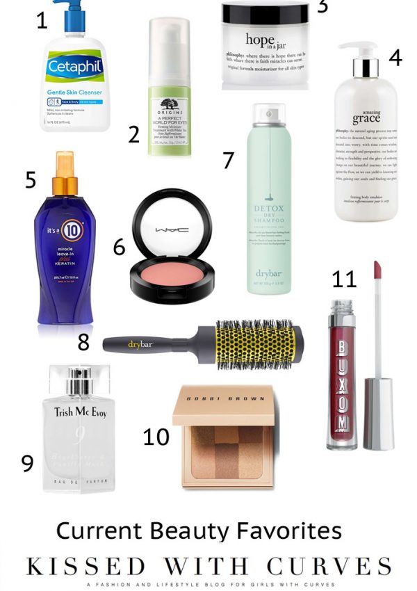 Current Beauty Favorites | Kissed With Curves