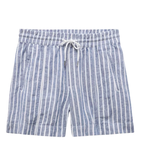 Athleta Linen Striped Shorts