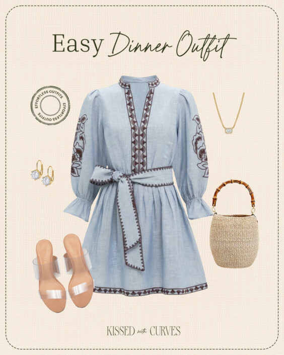 easy dinner outfit dress date night