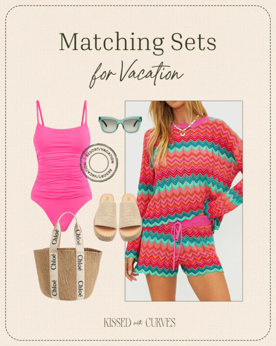 matching sets for vacation outfit resort swim beach to lunch