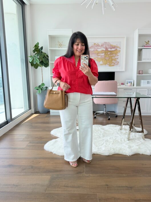 Summer Workwear Outfit with Jeans